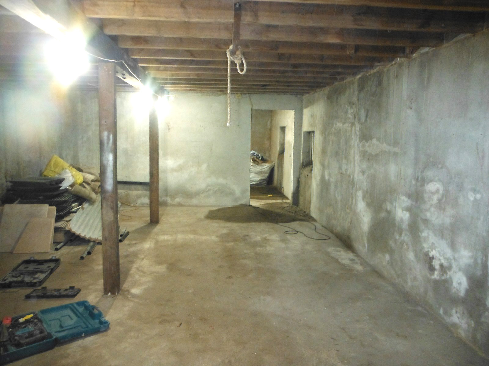 One of the hoppers was uncovered. Now a reasonable amount of natural light could get in by using a 